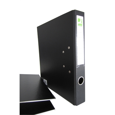 Mappi Q-Connect+ 500 A4 metallivahvike musta - Mapit - 200259 - 1