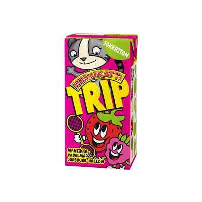 Mehujuoma Mehukatti Trip mansikka-vadelma sokeriton 2dl /27 - Vedet, virvoitusjuomat ja mehut - 269179 - 1