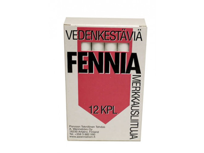 Merkkausliitu Fennia valkoinen - Kynät, teroittimet, pyyhekumit - P20009 - 2