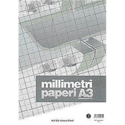 Millimetrilehtiö A3/20 Paperipiste - Vihkot ja lehtiöt - 682019 - 1