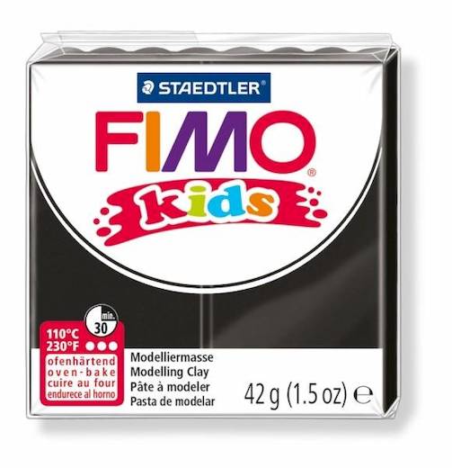 Muovailuvaha 42g FIMO Kids Musta - Muovailuvahat - 80309 - 1
