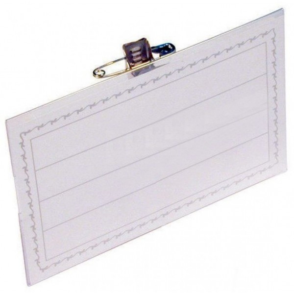 Nimikorttikotelo Combi 54X90mm /50 kpl - Nimikortit, kongressineulat, kaulanauhat - 275509 - 2