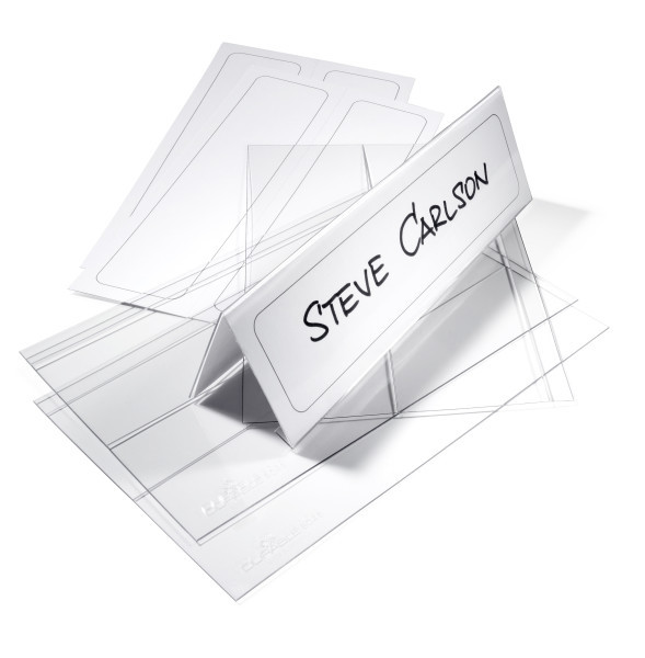 Nimikyltti pöydälle Durable 61/122x210 mm, 10 kpl - Nimikortit, kongressineulat, kaulanauhat - 804819 - 1