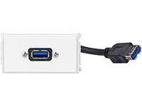 Outlet Panel USB 3.0 (A-A) - Wall Connection - WI221279 - 1
