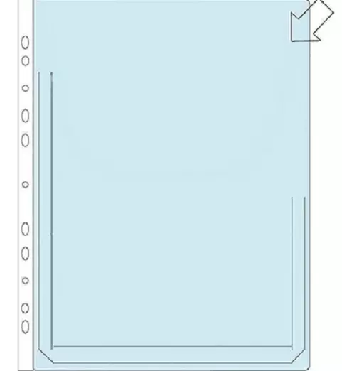 Paljetasku läpätön A4 180 mic PVC - Kansiotaskut - 79689 - 1