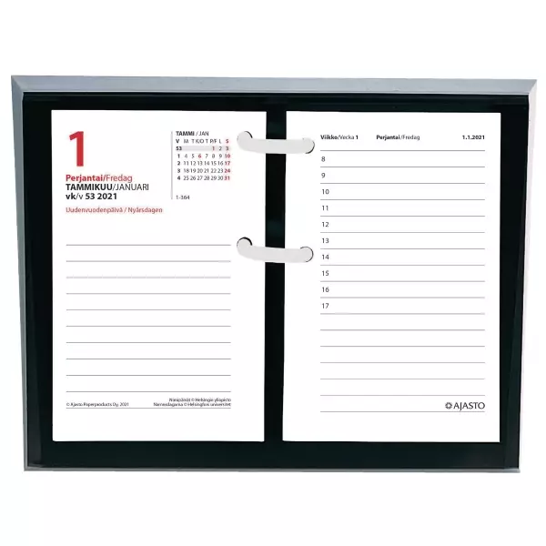 Ajasto Pöytäpäivyrin alusta musta - Pöytäkalenterit - 2617880409 - 1