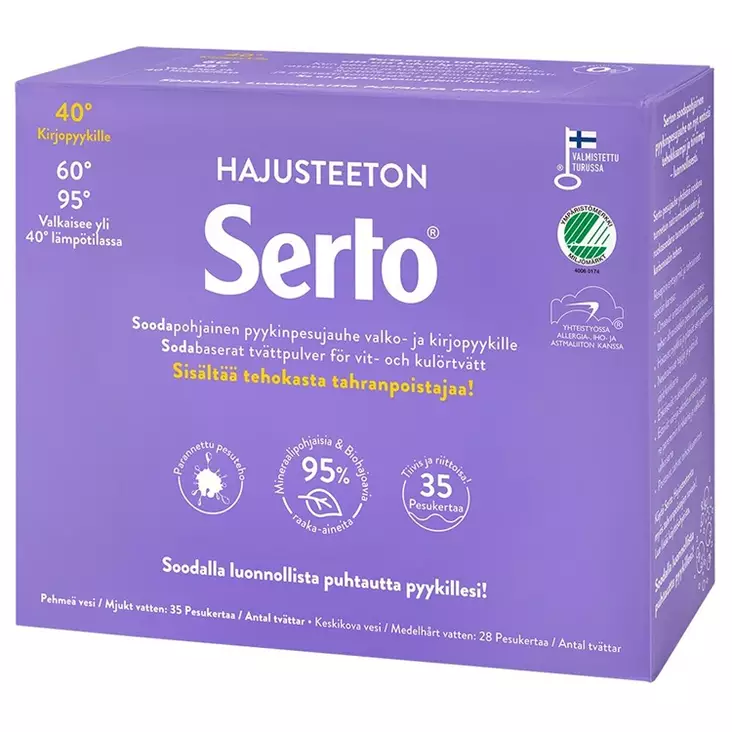 Pyykinpesujauhe Serto 1350g hajusteeton - Pyykinpesu - 264319 - 1
