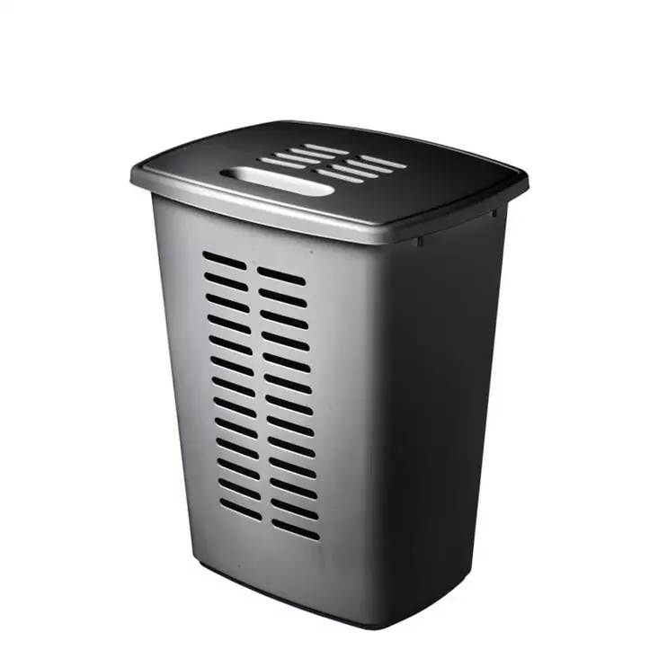 Pyykkikori Orthex 60l tummanharmaa - Siivous-ja keittiötarvikkeet - 451099 - 1