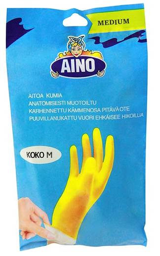 Siivouskäsine koko M keltainen - Siivous-, suojakäsineet - 139349 - 1