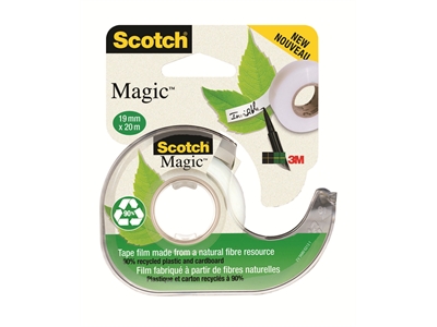 Teippi Scotch Magic 900 Eko 19mmx20m + katkoja - Toimistoteipit, teipinkatkojat - 630039 - 1