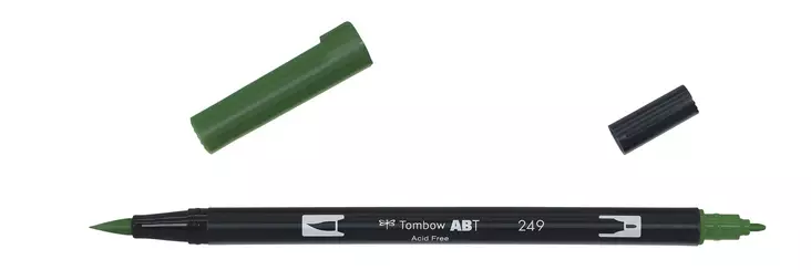 Tombow ABT Dual Brush 249 hunter green - Taidekynät - TOM11249 - 1