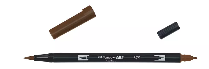 Tombow ABT Dual Brush 879 brown - Taidekynät - TOM11879 - 1