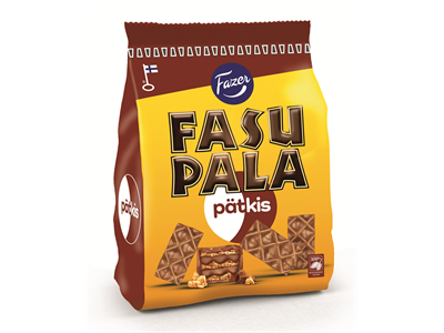 Vohvelikeksi Fazer Fasupala Pätkis 215 g - mintun makuinen täyte kruunaa klassikon - Makeat keksit - 269359 - 1