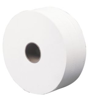 WC-paperi Careness MIDI JUMBO Valkoinen, 2-krs, 380m/rll, 6rll/säk - Wc- ja talouspaperit - 172279 - 1