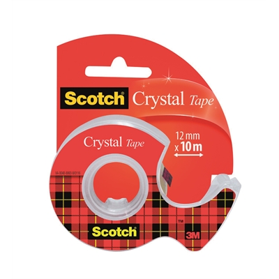 Yleisteippi Scotch kirkas 12mmX10m katkojalla - Toimistoteipit, teipinkatkojat - 630019 - 1