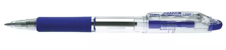 Zebra Jimnie kuulakärkikynä mekanismilla 0,24mm sininen - Kuivamustekynät - 54549 - 3