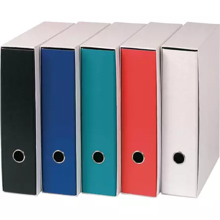 Pilvimappi kotelolla A4 80mm musta - Mapit - EKO1MA - 1