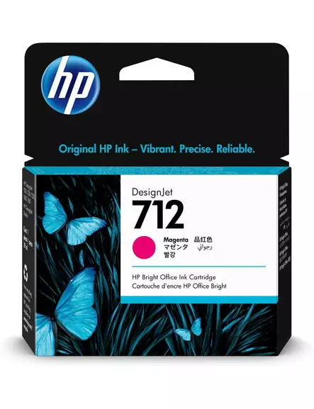 HP 712 29ml Magenta - HP mustesuihkupatruunat - 3ED68A - 1