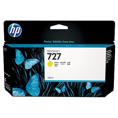 HP 727 keltainen 130ml - HP mustesuihkupatruunat - B3P21A - 1