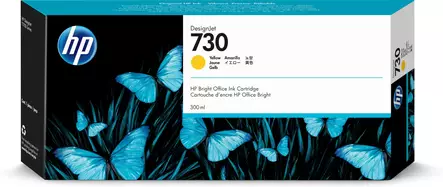 HP 730 yellow 300ml - HP mustesuihkupatruunat - P2V70A - 1
