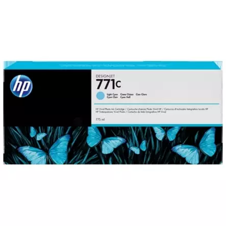 HP 771 Z6200 Light cyan mustepatruuna Alkuperäinen HP B6Y12A (HP 771C), mustetta 775 ml - HP mustesuihkupatruunat - B6Y12A - 1
