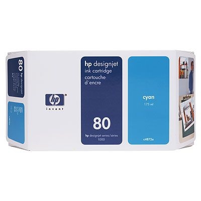 HP 80 cyan väri 175ml - HP mustesuihkupatruunat - C4872A - 1