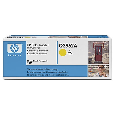 HP CLJ 2550N/2820/2840 yellow 4000 sivua - Hp laserkasetit - Q3962A - 1