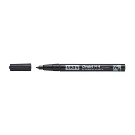 Pentel N50S huopakynä pyöreä 0,5-1 mm permanent musta - Merkkauskynät, -tussit - N50S-A - 1