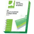 Kopiopaperilava UPM Q-Connect A4 80g/500g, 240 riisiä - Valkoiset tulostuspaperit - 235010LAVA - 1
