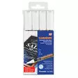 ZIG Illumigraph 0,7mm 4 kpl valkoinen - Lasitaulutussit, liidut - PMA-110A4VA - 1
