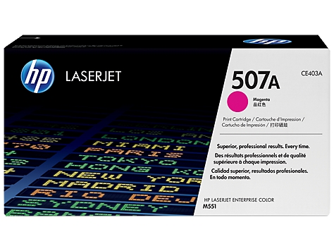 HP 507A magenta 6K - Hp laserkasetit - CE403A - 1