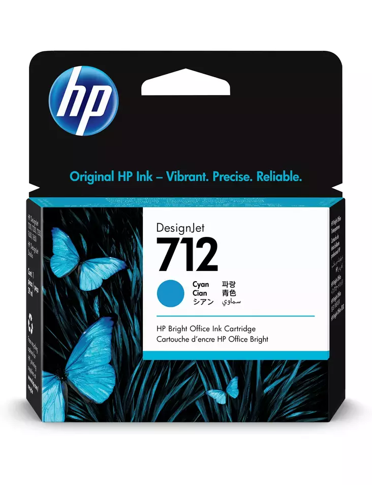HP 712 29ml Cyan - HP mustesuihkupatruunat - 3ED67A - 1