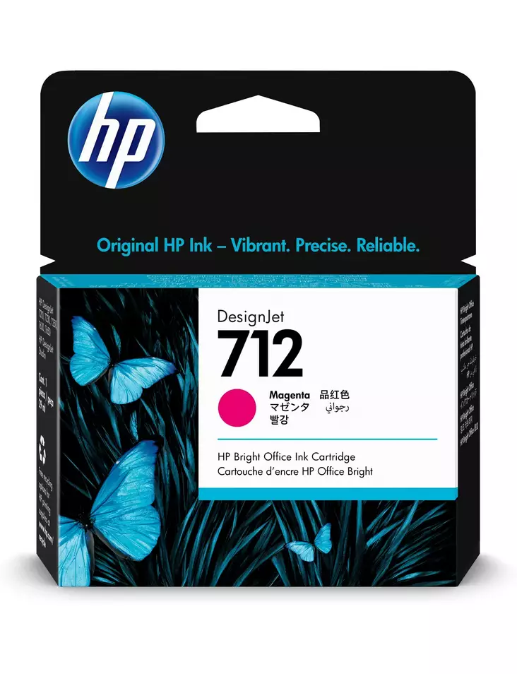 HP 712 29ml Magenta - HP mustesuihkupatruunat - 3ED68A - 1