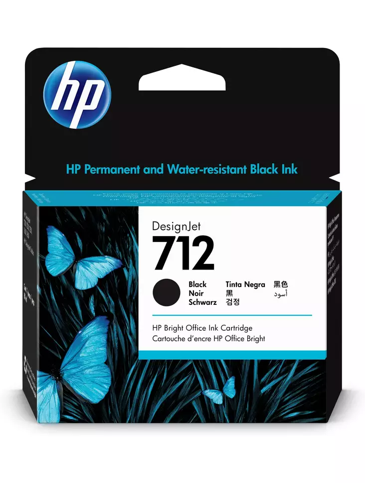 HP 712 80ml Black - HP mustesuihkupatruunat - 3ED71A - 1