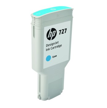 HP 727 cyan 300ml - HP mustesuihkupatruunat - F9J76A - 1