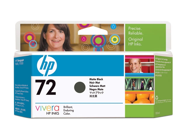 HP 72 mattamusta värip 130ml - HP mustesuihkupatruunat - C9403A - 1
