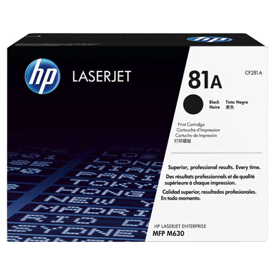 HP 81A Laserjet Enterprise Flow musta 10500s - Hp laserkasetit - CF281A - 1