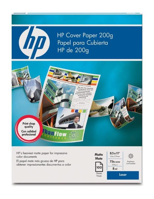 HP A4 Premium Cover Paper 200g, 100kpl - Valokuva- ja erikoispaperit - Q2414A - 1