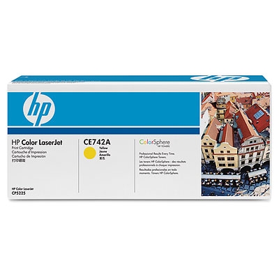 HP CLJ CP5225 kelt värikasetti 7.3K - Hp laserkasetit - CE742A - 1