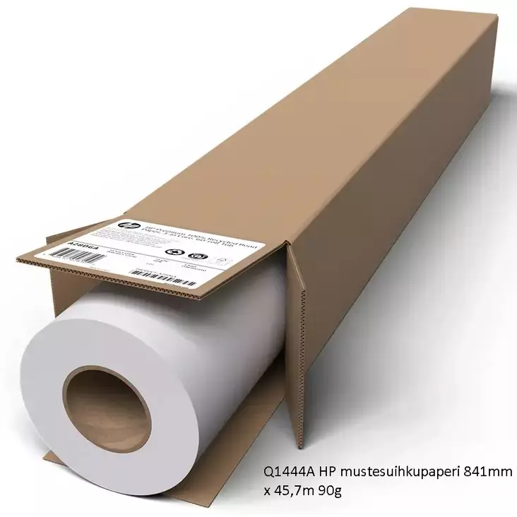 HP mustesuihkupaperi 841mm x 45,7m 90g - Tulostusrullat mustesuihku - Q1444A - 1