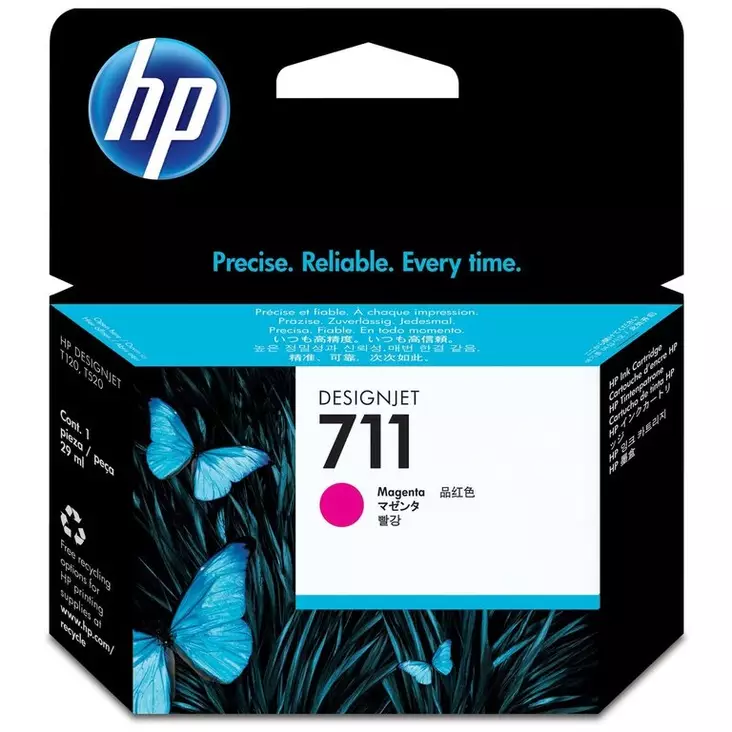 HP no 711 magenta 29ml - HP mustesuihkupatruunat - CZ131A - 1