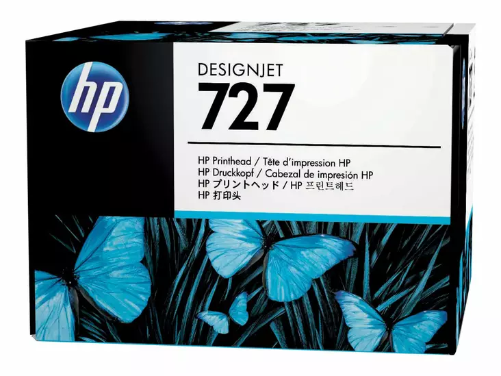 HP No 727 tulostinpää 6 väriä - HP mustesuihkupatruunat - B3P06A - 1