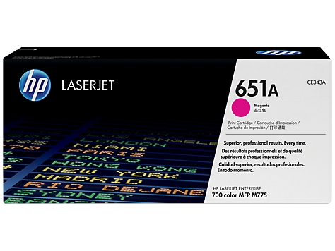 Laserkasetti HP CE343A (HP 651A) magenta - Hp laserkasetit - CE343A - 1
