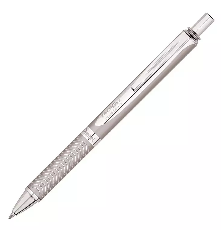 Pentel Energel Premium metallinhopea lahjakotelossa musta muste - Geelikynät - BL407A - 1