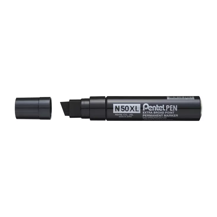 PENTEL N50XL HUOPAKYNÄ V PERM MUSTA - Merkkauskynät, -tussit - N50XL-A - 1
