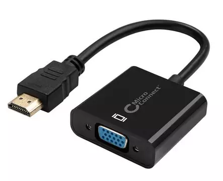 MicroConnect HDMI-VGA-muunnin, tukee ääntä - USB-tuotteet - HDMVGA2B - 1