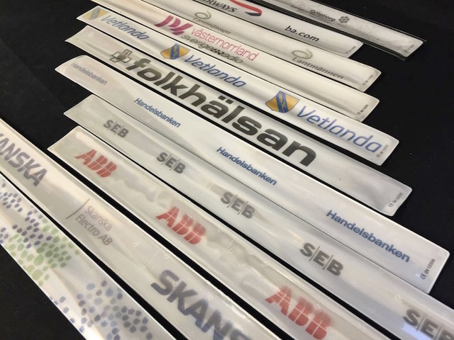 Slap-Wrap käsivarsiheijastin 3x34cm, sis. digipaino - Pehmoheijastimet - SW-003B - 1