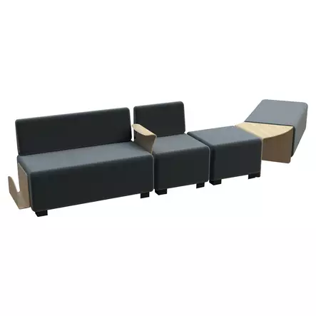 Alba Hizia käsinoja tammi melamiini 55,4 x 12 x 40cm - Kiinteistövarusteet - HIZIAAC - 2