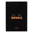 Rhodia muistilehtiö musta A7 N°11 viivat - Vihkot ja lehtiöt - 116009C - 2
