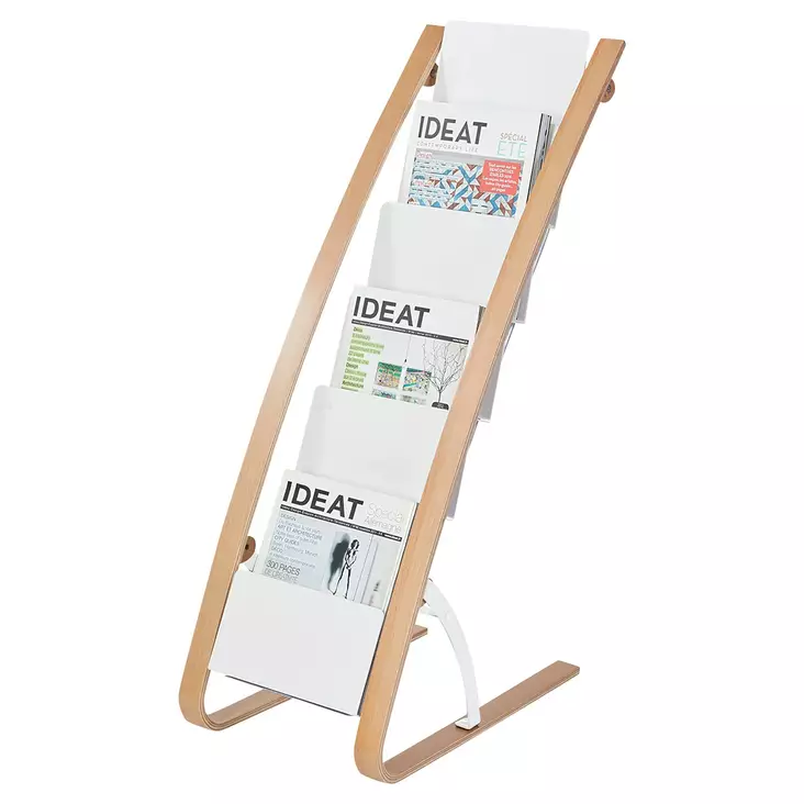 Alba Mobile esiteteline A4 6-osainen puu/valkoinen - Esitetelineet - DDEXPO6WBC - 1